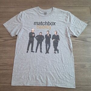 Matchbox Twenty Band Graphic T-Shirt Gray Men's Large NWOT‎